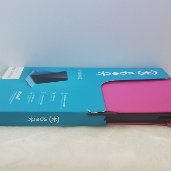 NWT Speck Stylefolio IPad 2019-2020 Fushia Pink Microban Case - Picture 7 of 16